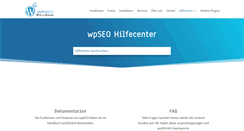 Desktop Screenshot of helpdesk.wpseo.de